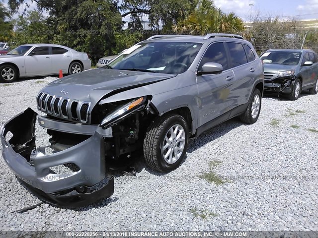 1C4PJLCB2FW612300 - 2015 JEEP CHEROKEE LATITUDE GRAY photo 2