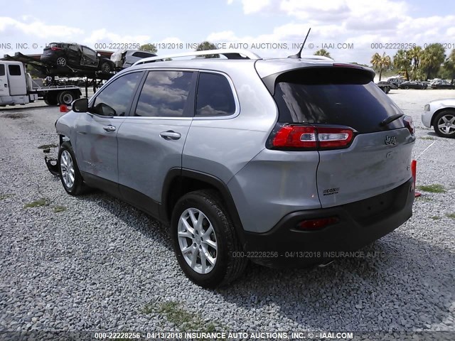 1C4PJLCB2FW612300 - 2015 JEEP CHEROKEE LATITUDE GRAY photo 3