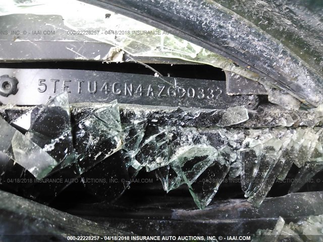 5TETU4GN4AZ690332 - 2010 TOYOTA TACOMA PRERUNNER ACCESS CAB BLACK photo 9