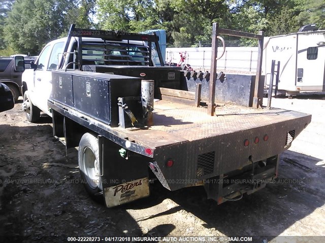 1GB4KZC82DF195768 - 2013 CHEVROLET K3500 4X4 CREWCAB K3500 WHITE photo 3