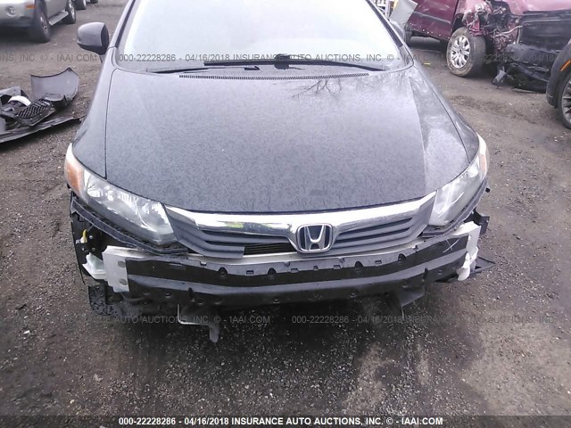 19XFB2F9XCE316734 - 2012 HONDA CIVIC EXL BLACK photo 6