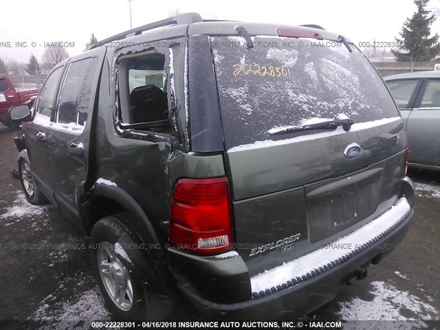 1FMZU73KX3UC37430 - 2003 FORD EXPLORER XLT/XLT SPORT/NBX GREEN photo 3