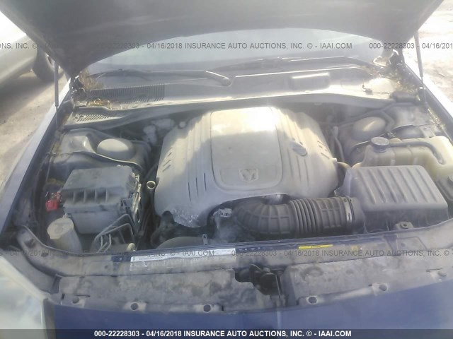 2D8GV58255H541682 - 2005 DODGE MAGNUM R/T BLUE photo 10