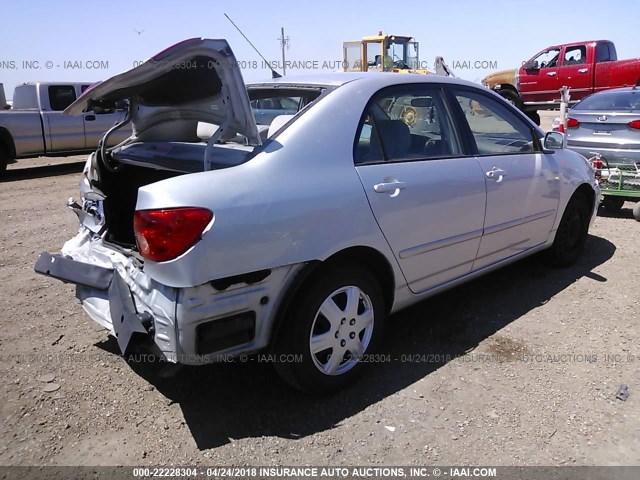 1NXBR30E05Z530010 - 2005 TOYOTA COROLLA CE/LE/S SILVER photo 4