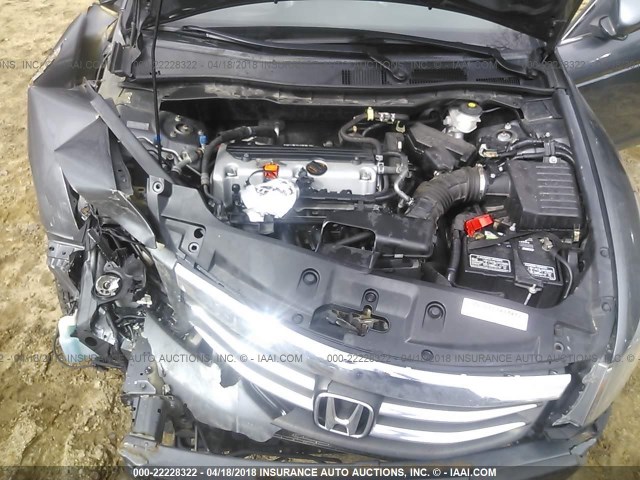 1HGCP2F6XCA217779 - 2012 HONDA ACCORD SE GRAY photo 10