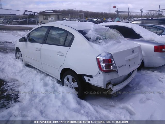 3N1AB61EX8L666571 - 2008 NISSAN SENTRA 2.0/2.0S/2.0SL WHITE photo 3