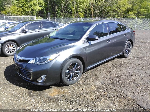 4T1BK1EB2EU126908 - 2014 TOYOTA AVALON PREMIUM/TOURING/LIMITED GRAY photo 2