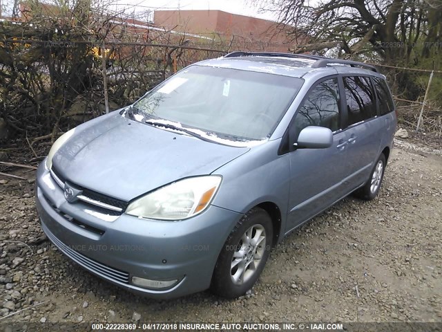 5TDZA22C24S085398 - 2004 TOYOTA SIENNA XLE/XLE LIMITED BLUE photo 2