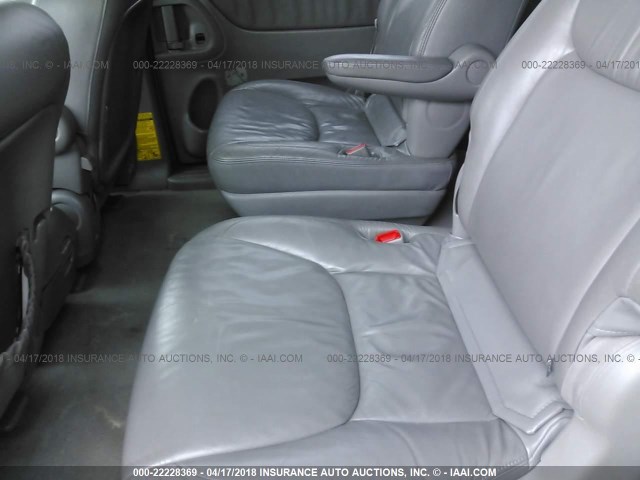 5TDZA22C24S085398 - 2004 TOYOTA SIENNA XLE/XLE LIMITED BLUE photo 8