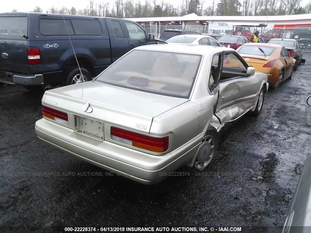 JNKHF14C1LT002983 - 1990 INFINITI M30 TAN photo 4