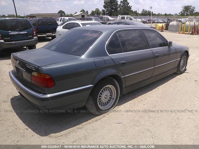 WBAGH8348YDP09717 - 2000 BMW 740 IL GRAY photo 4