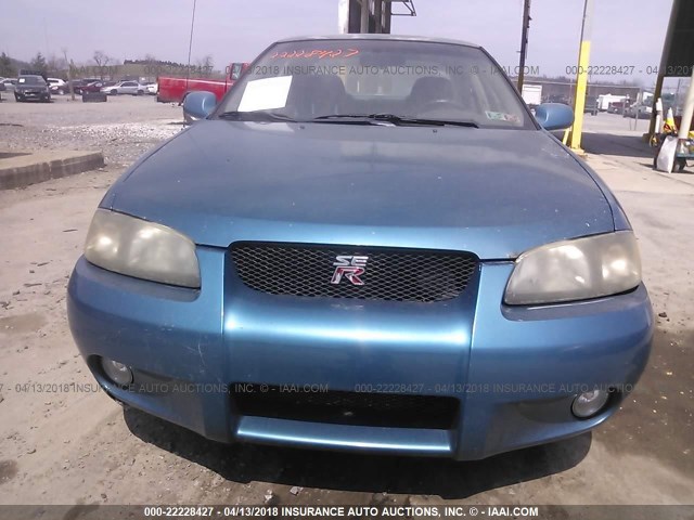 3N1AB51D22L706988 - 2002 NISSAN SENTRA SE-R SPEC V BLUE photo 6