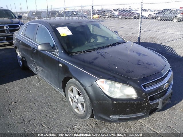 1G1ZG57B98F179700 - 2008 CHEVROLET MALIBU LS 黑色 照片 1