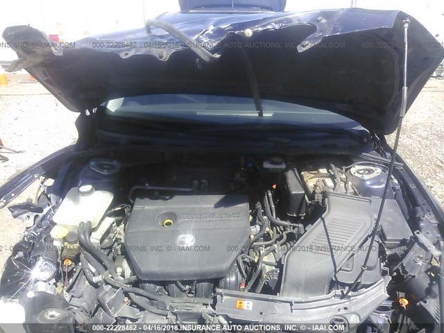 JM1BK343381137982 - 2008 MAZDA 3 HATCHBACK BLUE photo 10