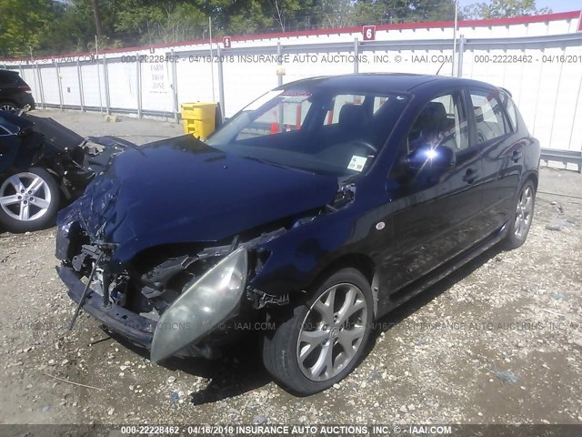 JM1BK343381137982 - 2008 MAZDA 3 HATCHBACK BLUE photo 2