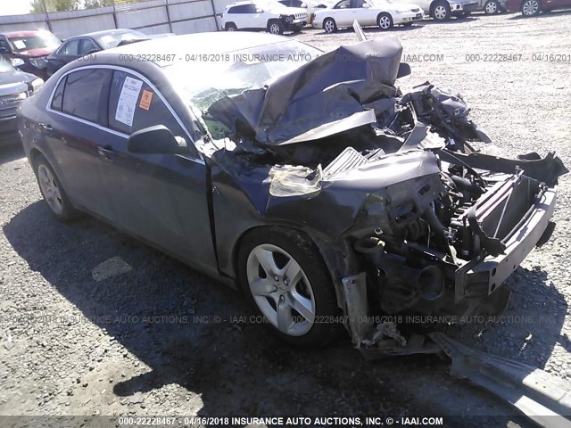 1G1ZA5EU4BF146424 - 2011 CHEVROLET MALIBU LS ნაცრისფერი ფოტო 1