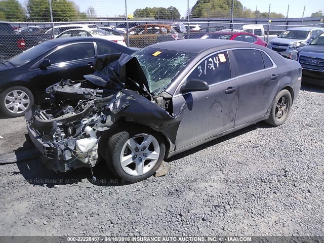 1G1ZA5EU4BF146424 - 2011 CHEVROLET MALIBU LS ნაცრისფერი ფოტო 2