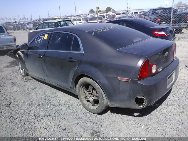 1G1ZA5EU4BF146424 - 2011 CHEVROLET MALIBU LS ნაცრისფერი ფოტო 3