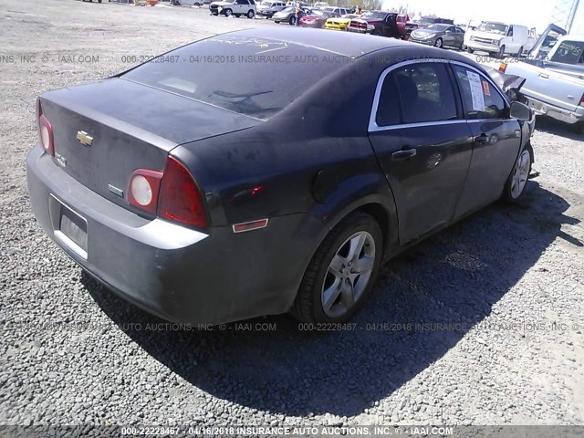1G1ZA5EU4BF146424 - 2011 CHEVROLET MALIBU LS ნაცრისფერი ფოტო 4