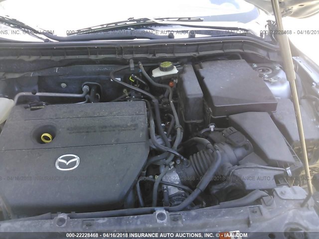 JM1BL1SF4A1200009 - 2010 MAZDA 3 I SILVER photo 10