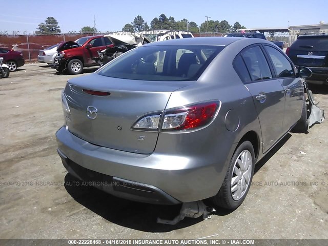 JM1BL1SF4A1200009 - 2010 MAZDA 3 I SILVER photo 4