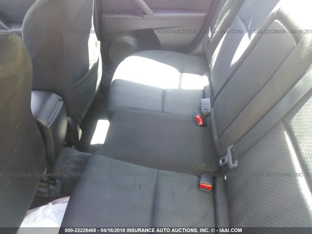 JM1BL1SF4A1200009 - 2010 MAZDA 3 I SILVER photo 8