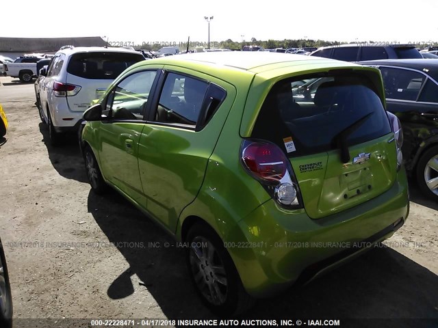 KL8CD6S93EC507103 - 2014 CHEVROLET SPARK 1LT GREEN photo 3