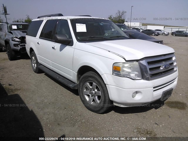 1FMFK15559LA11078 - 2009 FORD EXPEDITION EL XLT WHITE photo 1