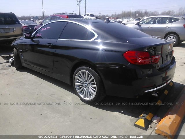 WBA3R5C52EK187855 - 2014 BMW 435 XI BLACK photo 3