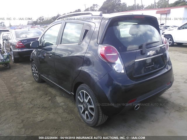 KL8CF6S94EC546373 - 2014 CHEVROLET SPARK 2LT BLACK photo 3