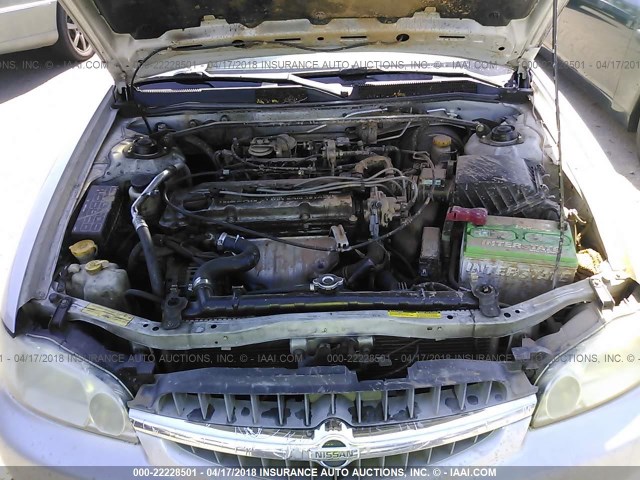 1N4DL01A3YC141788 - 2000 NISSAN ALTIMA XE/GXE/SE/GLE SILVER photo 10