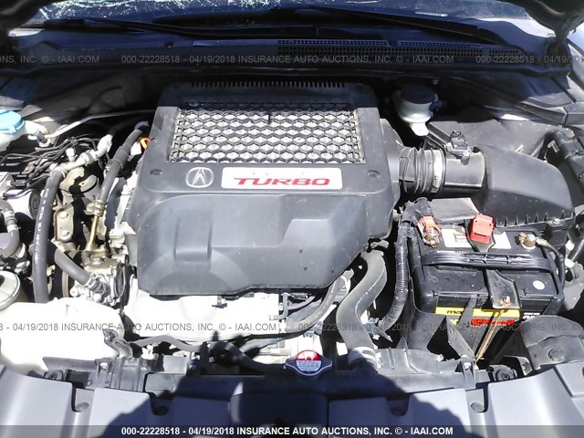 5J8TB18288A014917 - 2008 ACURA RDX SILVER photo 10