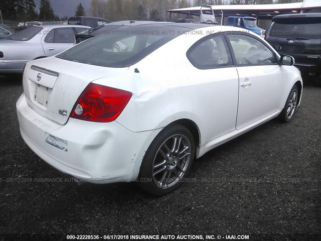 JTKDE167X70161553 - 2007 TOYOTA SCION TC WHITE photo 4