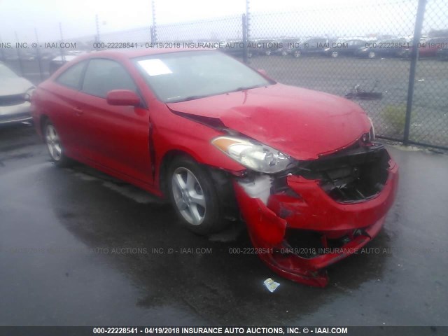 4T1CE38P14U860341 - 2004 TOYOTA CAMRY SOLARA SE/SLE RED photo 1