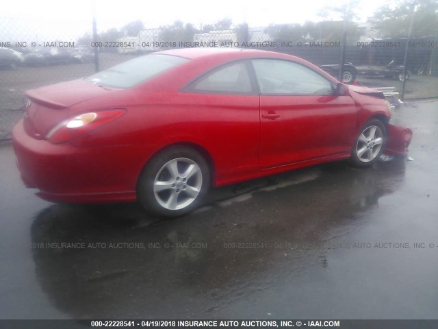 4T1CE38P14U860341 - 2004 TOYOTA CAMRY SOLARA SE/SLE 红色 照片 4