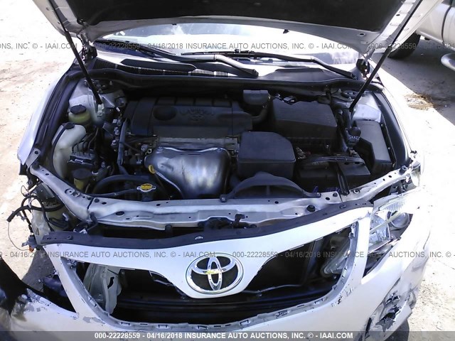 4T1BF3EK4BU712389 - 2011 TOYOTA CAMRY SE/LE/XLE SILVER photo 10