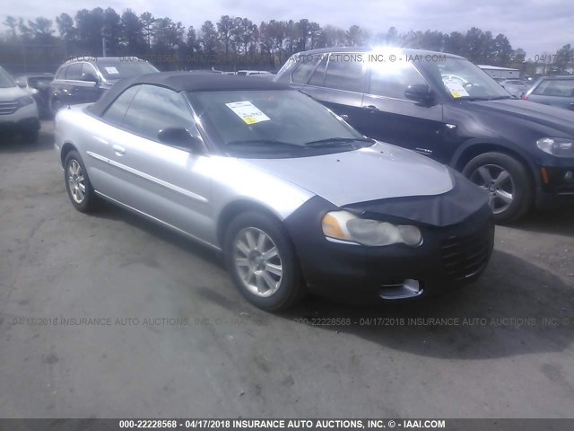 1C3EL75R94N159108 - 2004 CHRYSLER SEBRING GTC SILVER photo 1