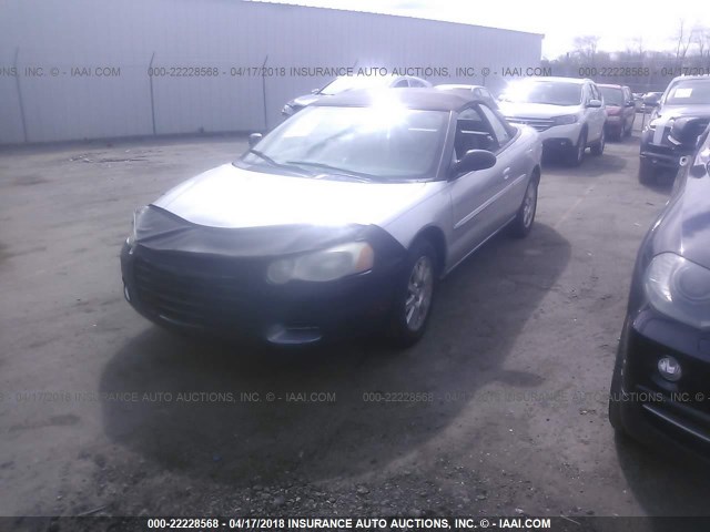 1C3EL75R94N159108 - 2004 CHRYSLER SEBRING GTC SILVER photo 2