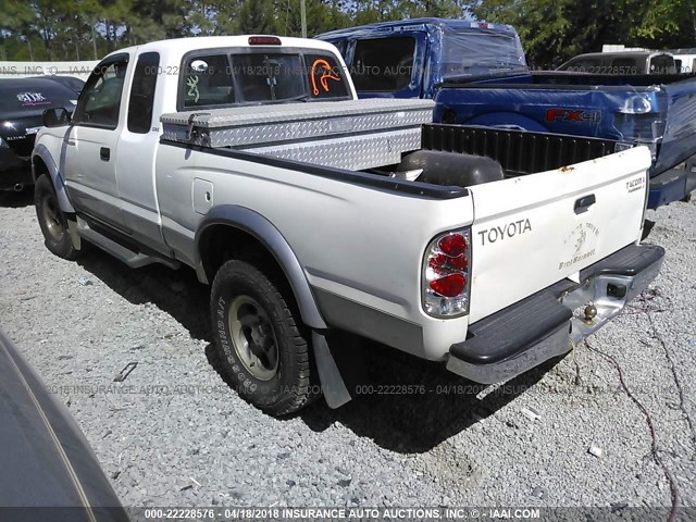 4TASN92N4XZ522624 - 1999 TOYOTA TACOMA XTRACAB PRERUNNER WHITE photo 3