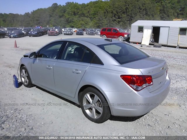 1G1PE5SB6F7299496 - 2015 CHEVROLET CRUZE LT SILVER photo 3