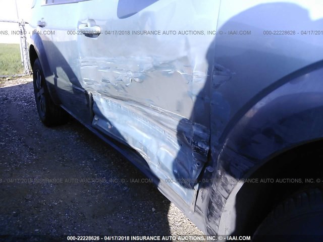 1FMDK02W78GA36120 - 2008 FORD TAURUS X SEL BLUE photo 6