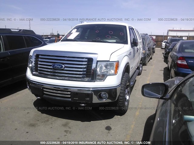 1FTFX1ET3CFC13427 - 2012 FORD F150 SUPER CAB WHITE photo 2