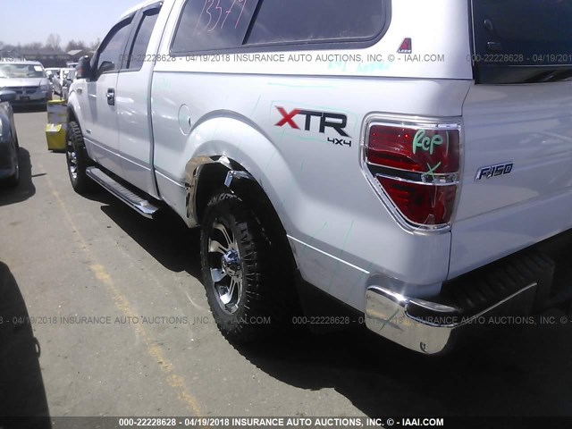 1FTFX1ET3CFC13427 - 2012 FORD F150 SUPER CAB WHITE photo 6