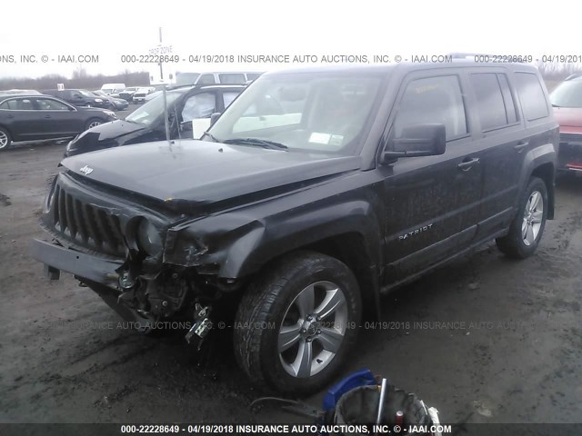 1C4NJRBBXED892764 - 2014 JEEP PATRIOT SPORT GRAY photo 2