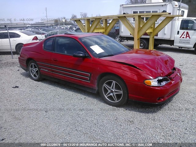 2G1WZ151X49374952 - 2004 CHEVROLET MONTE CARLO SS SUPERCHARGED RED photo 1