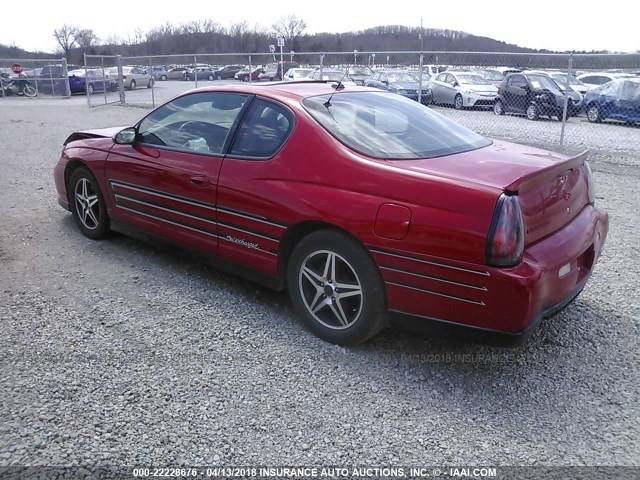 2G1WZ151X49374952 - 2004 CHEVROLET MONTE CARLO SS SUPERCHARGED RED photo 3