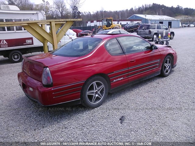 2G1WZ151X49374952 - 2004 CHEVROLET MONTE CARLO SS SUPERCHARGED RED photo 4
