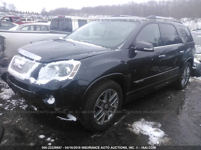 1GKKVTED9CJ178483 - 2012 GMC ACADIA DENALI BLACK photo 2