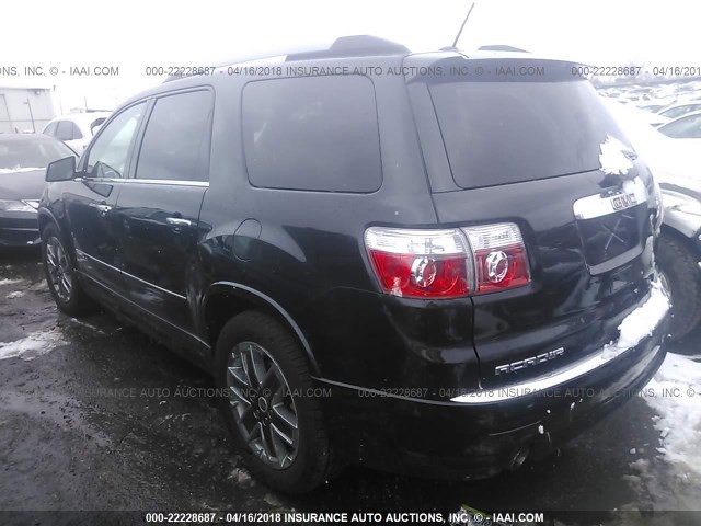 1GKKVTED9CJ178483 - 2012 GMC ACADIA DENALI BLACK photo 3