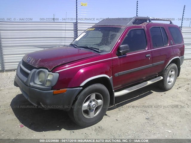 5N1ED28T93C669046 - 2003 NISSAN XTERRA XE/SE RED photo 2